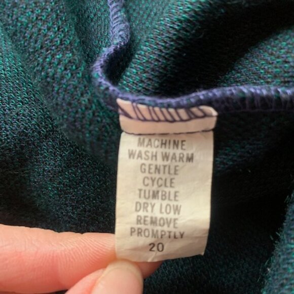 Vintage Cricket Lane Plaid Blazer Jacket | Made in USA | Blackwatch Tartan - Picture 8 of 9